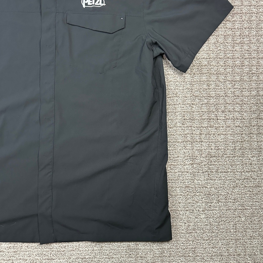 Arc'teryx Skyline SS Shirt Mens XL Black Petzl Logo Technical Button Up CA34438 - Picture 10 of 10